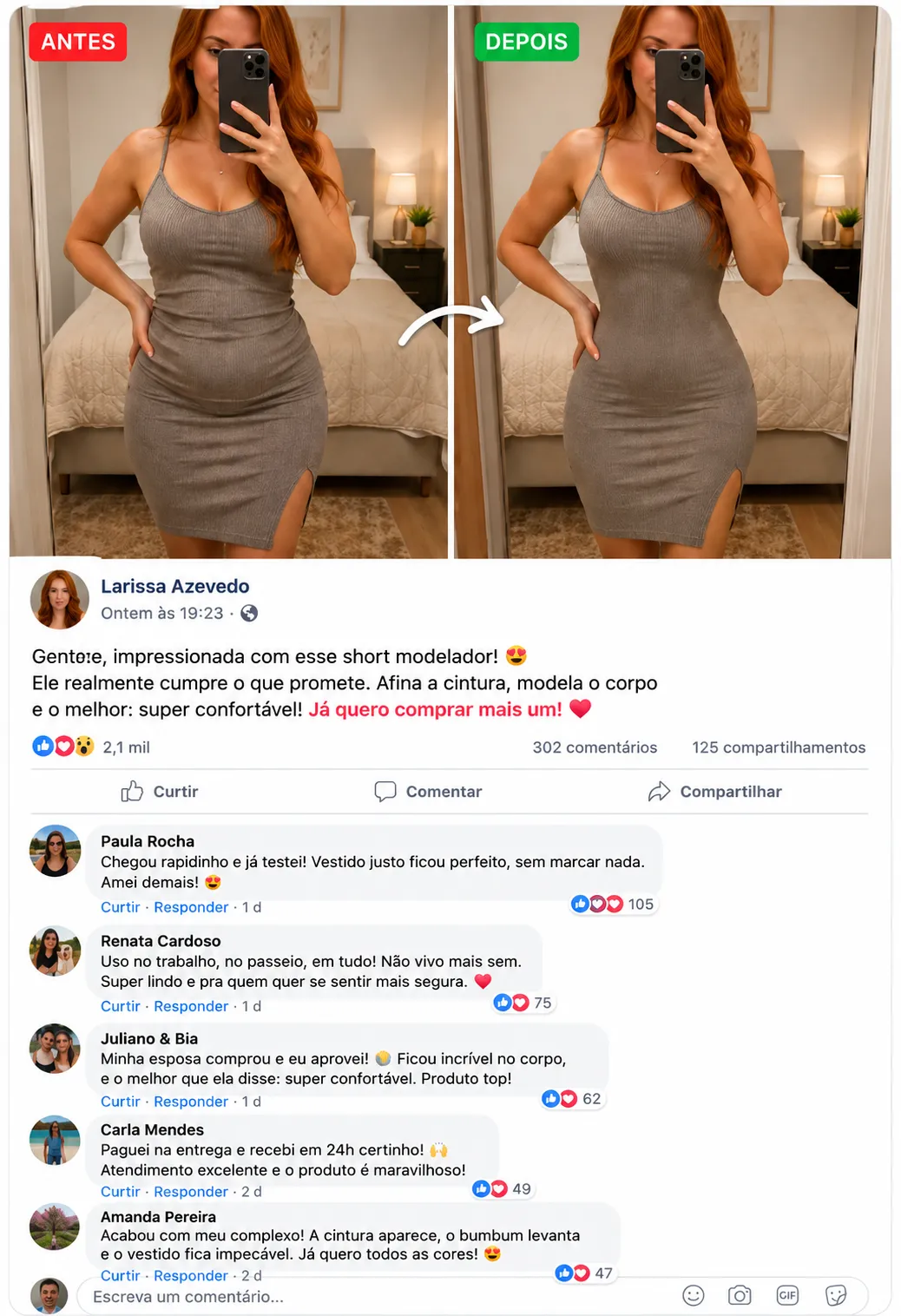 Experiência compartilhada por cliente